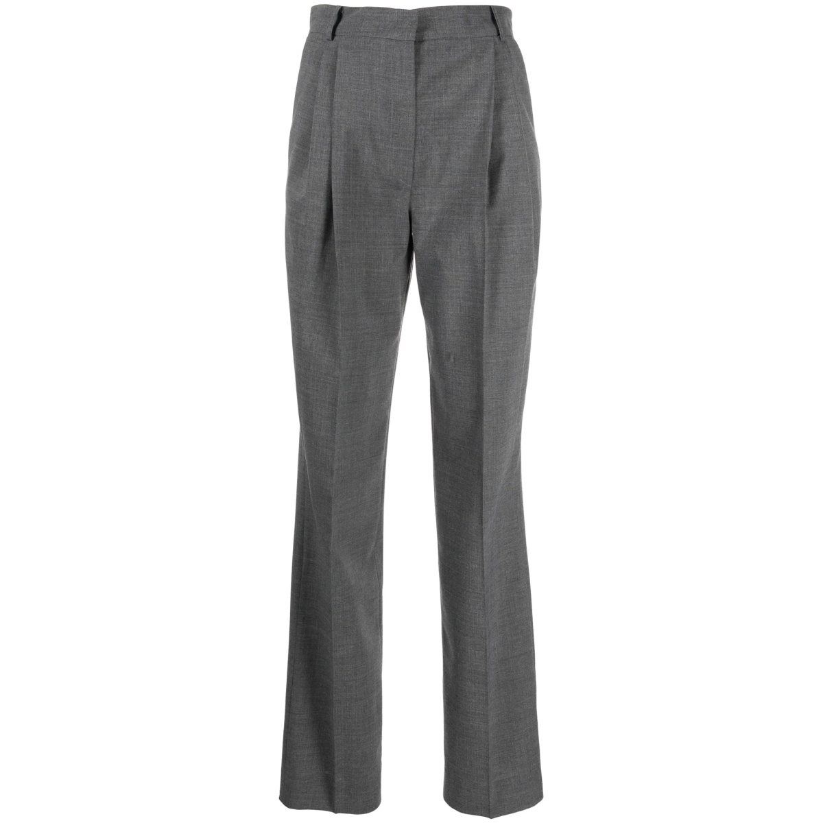 high-waisted tailored trousers