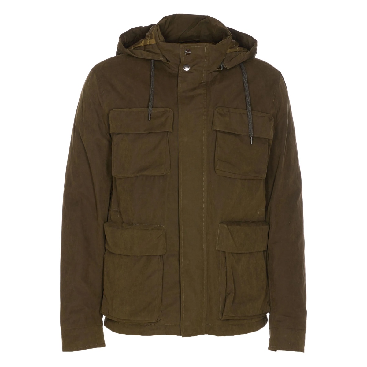 hooded padded parka