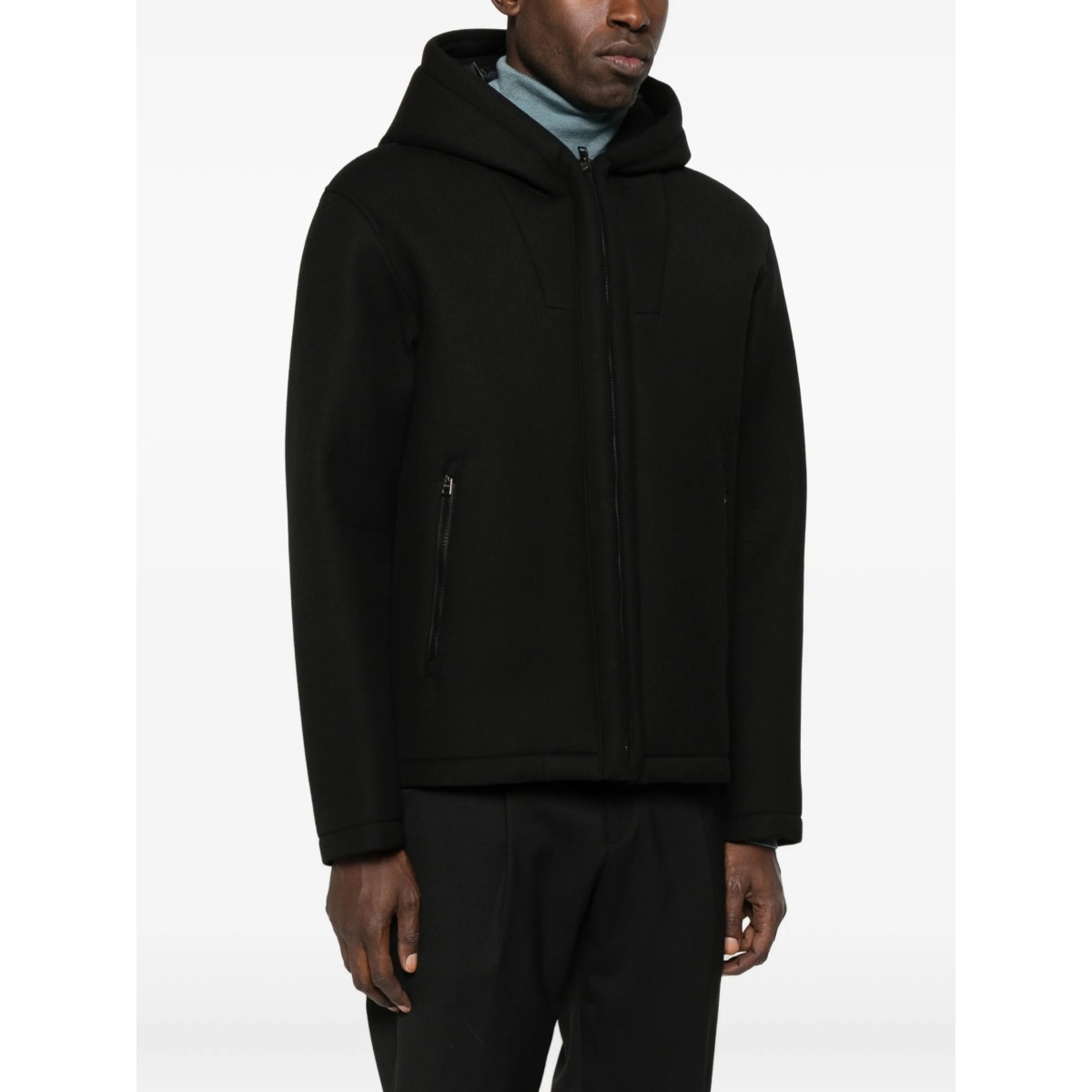 hooded zip-front jacket - Img 3