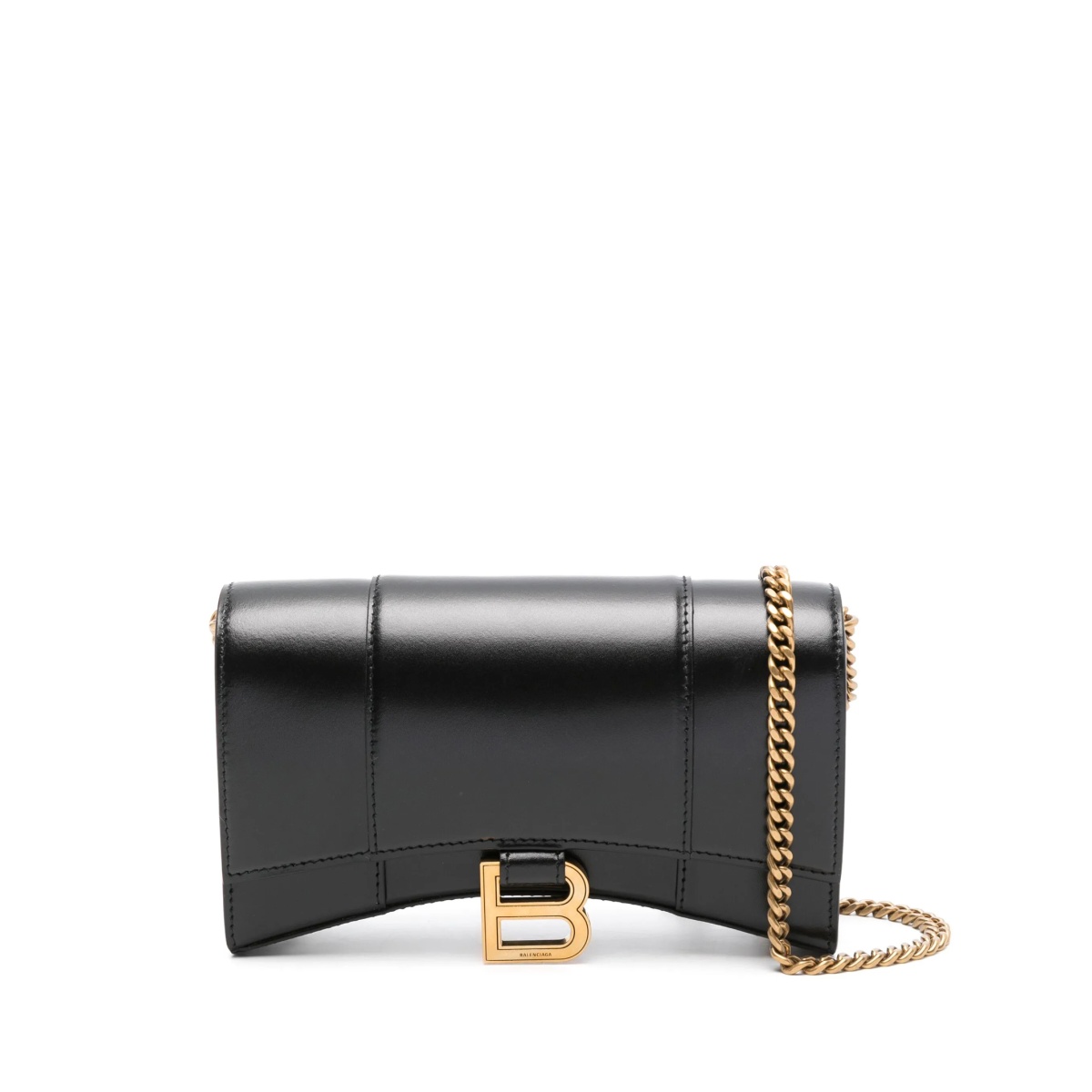 Hourglass leather wallet-on-chain