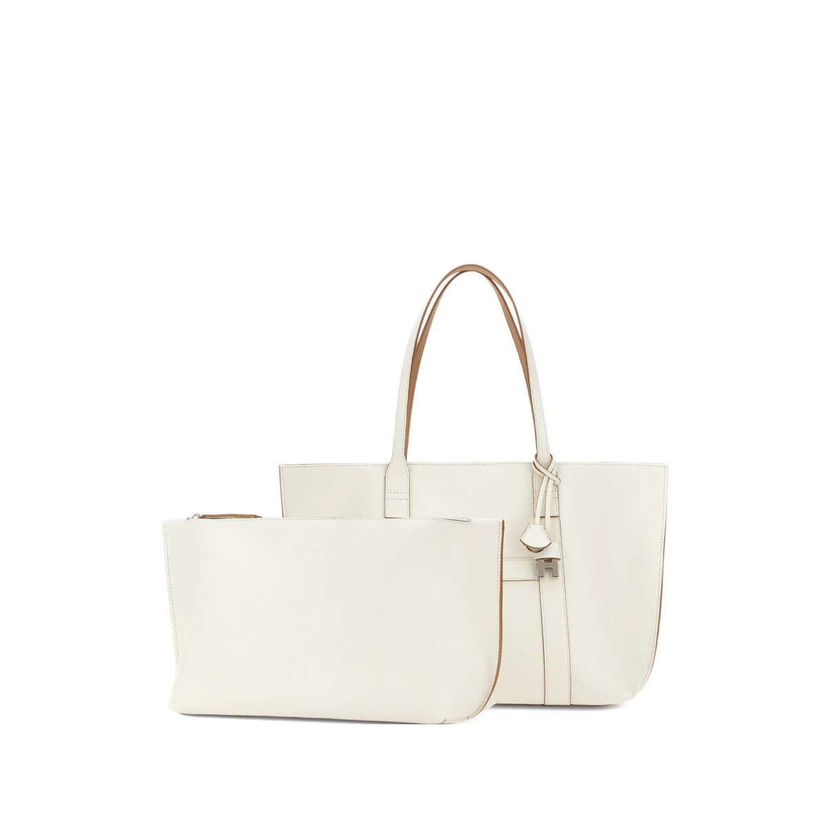 initial charm strap tote bag - Img 2