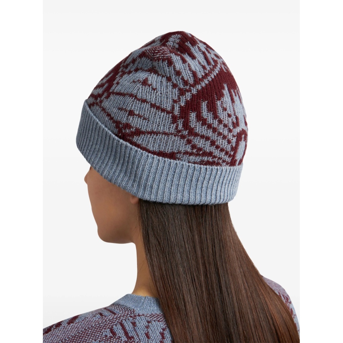 intarsia-knit wool beanie - Img 3