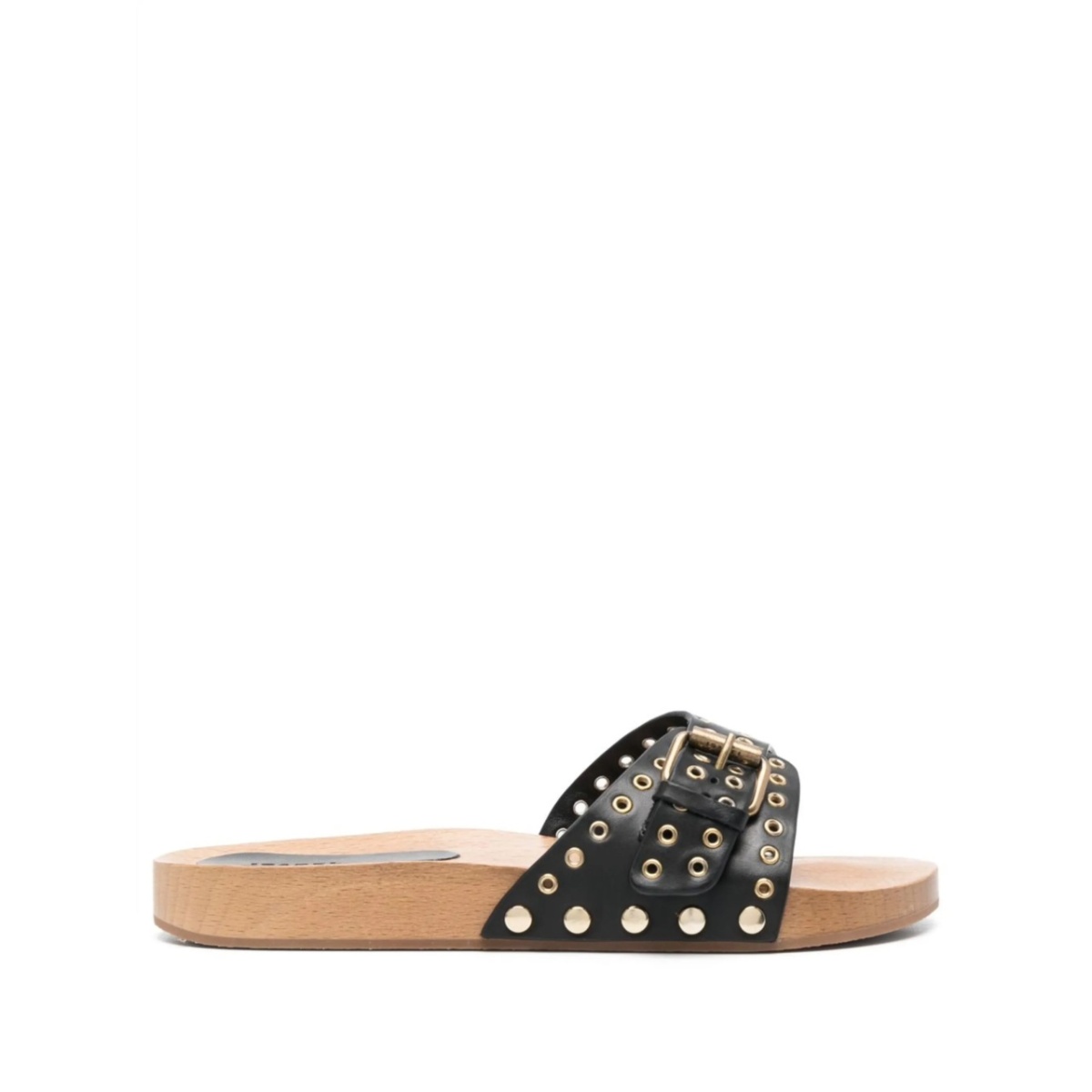 Jaso buckled clog slides