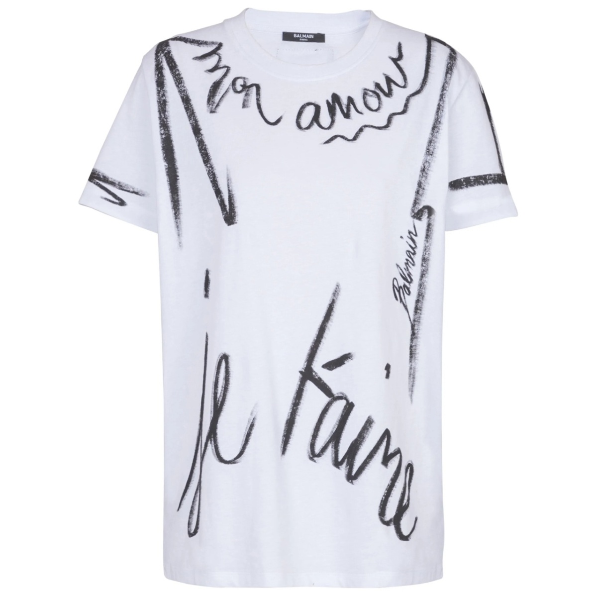 "Je T'Aime"-print short-sleeve T-shirt
