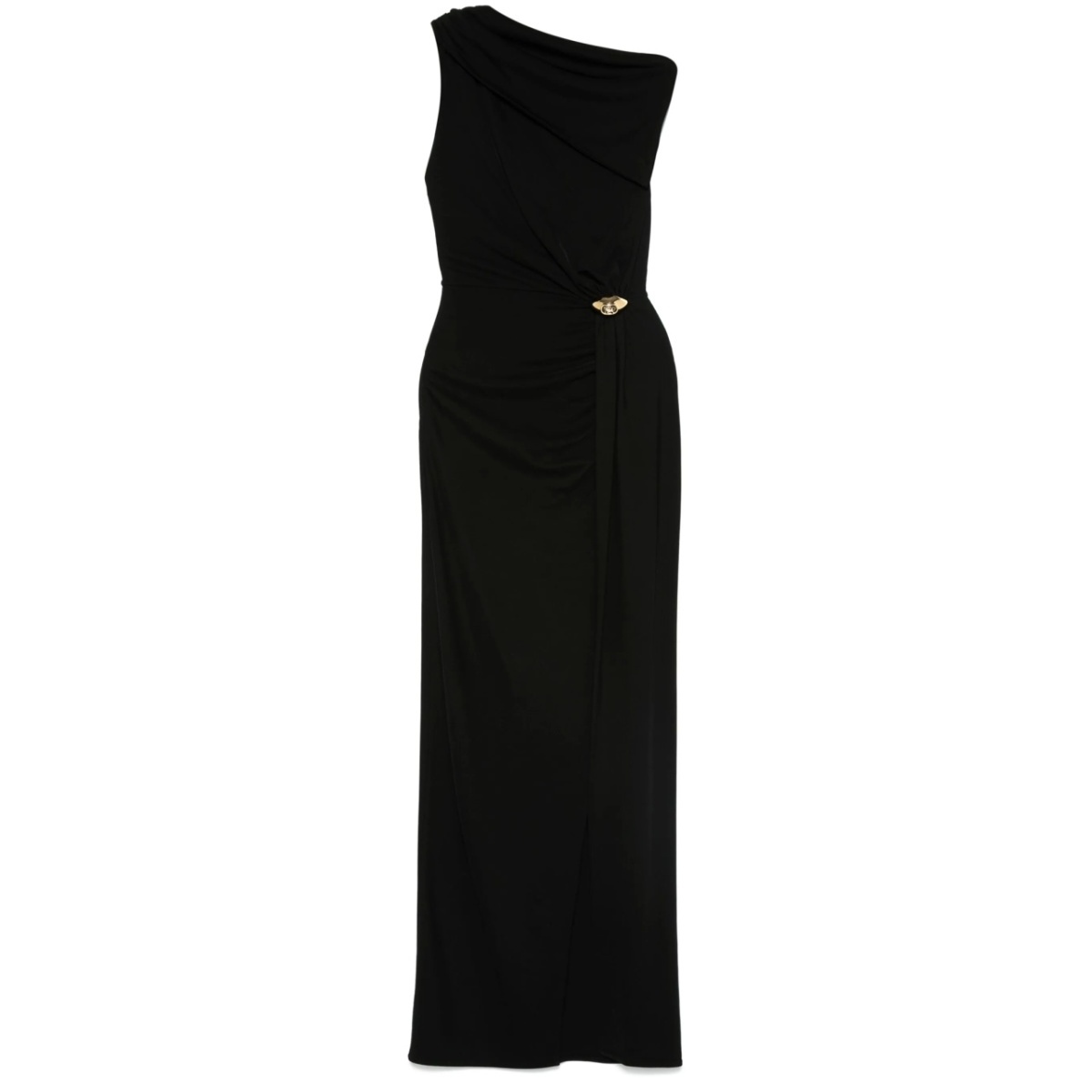 jersey asymmetric maxi dress