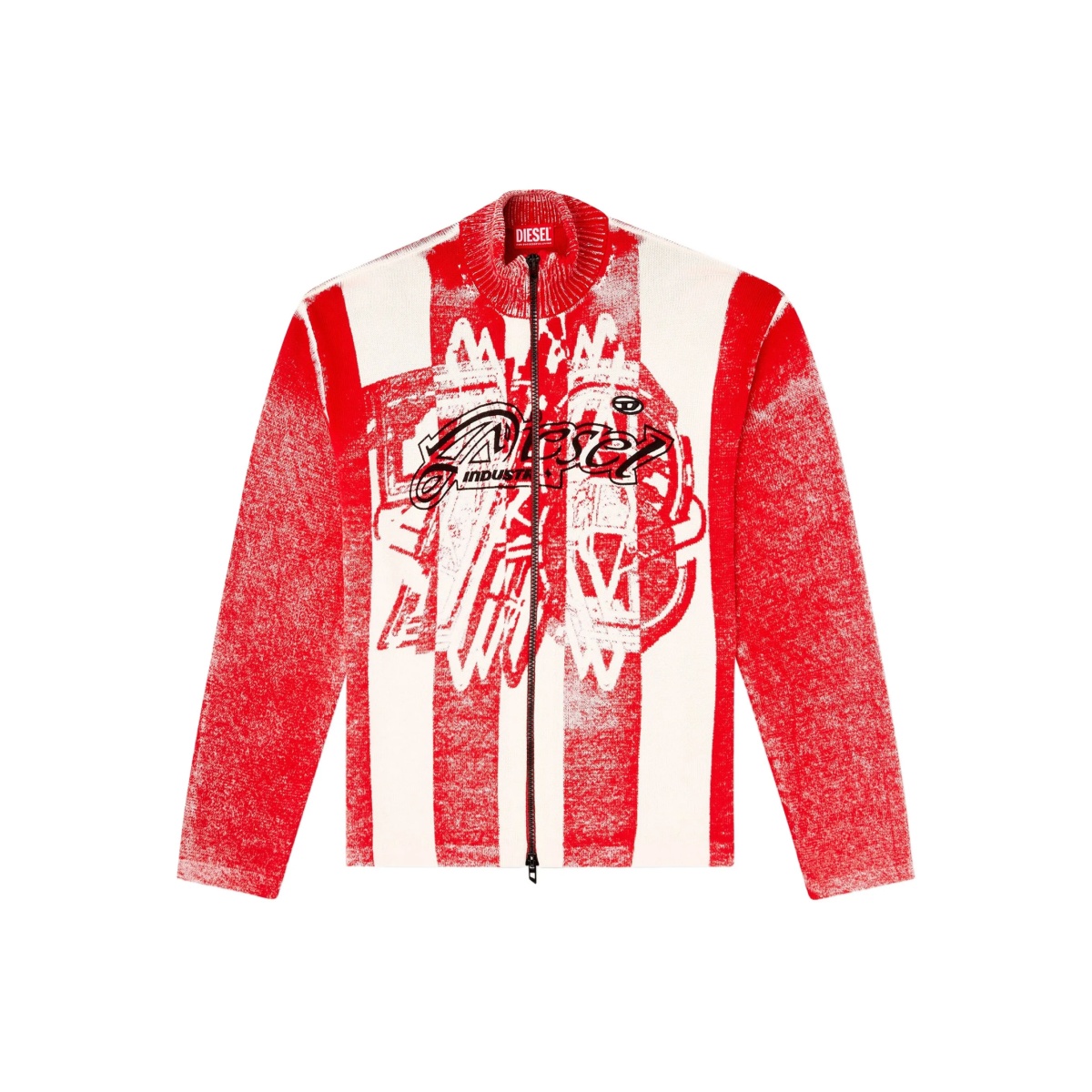 K-Oliba-Jkt graphic-print zip-fastening cardigan