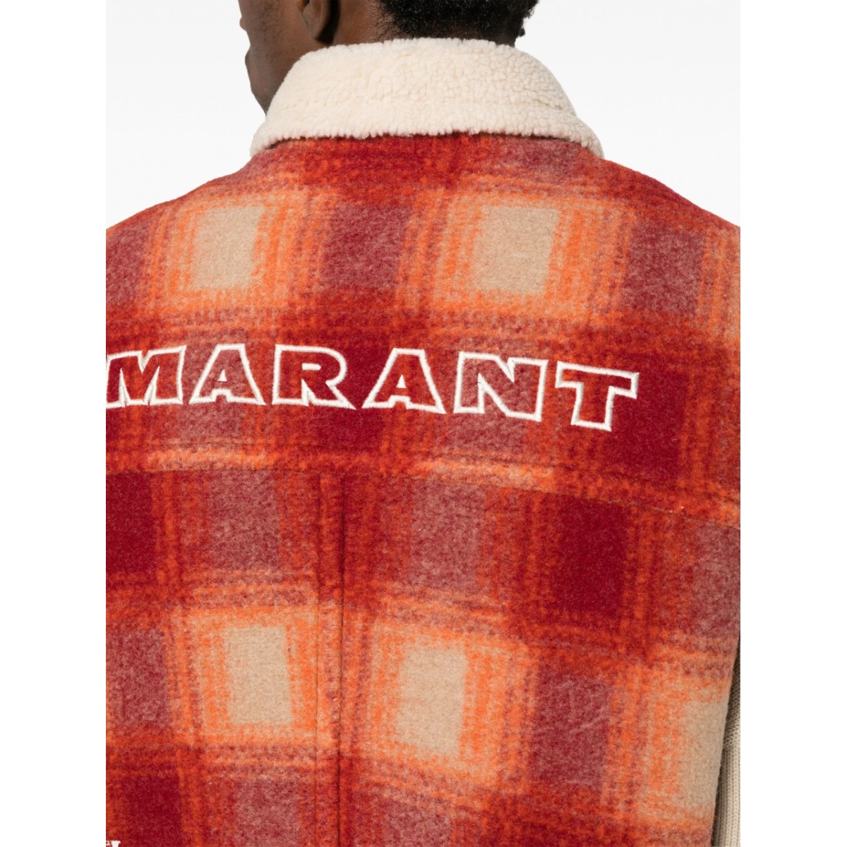 Kiraneo logo-embroidered plaid-check gilet - Img 5