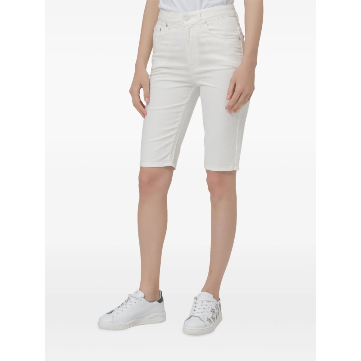 knee-length bermuda shorts