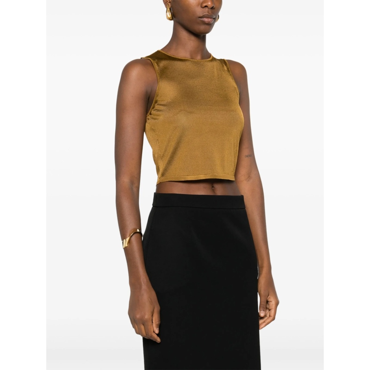 knitted cropped tank top - Img 3
