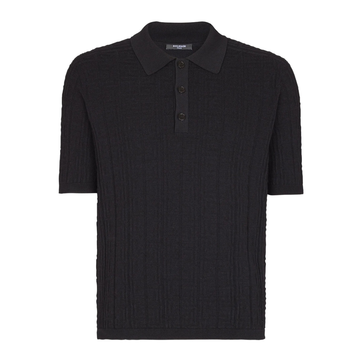 knitted polo shirt