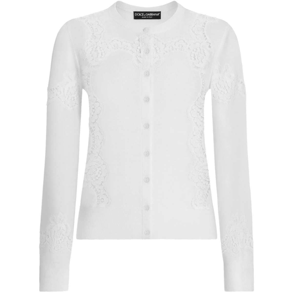 lace-detailing cardigan
