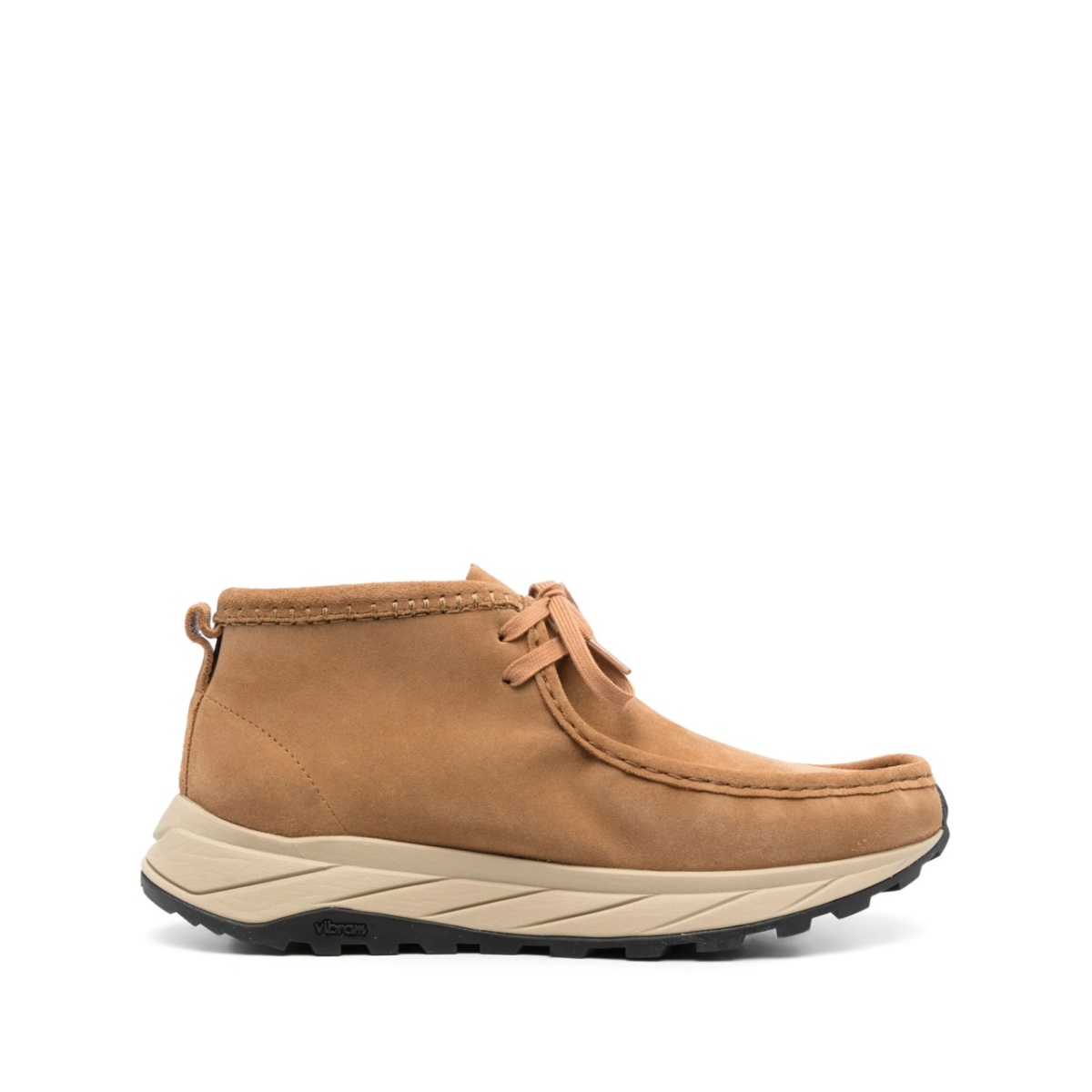 lace-up chunky-sole suede boots