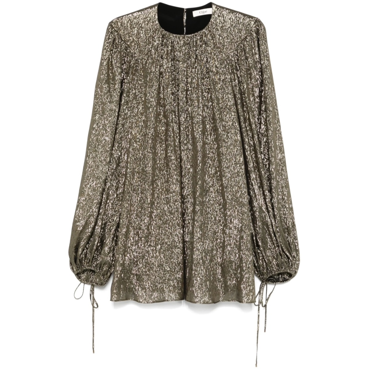lamé blouse