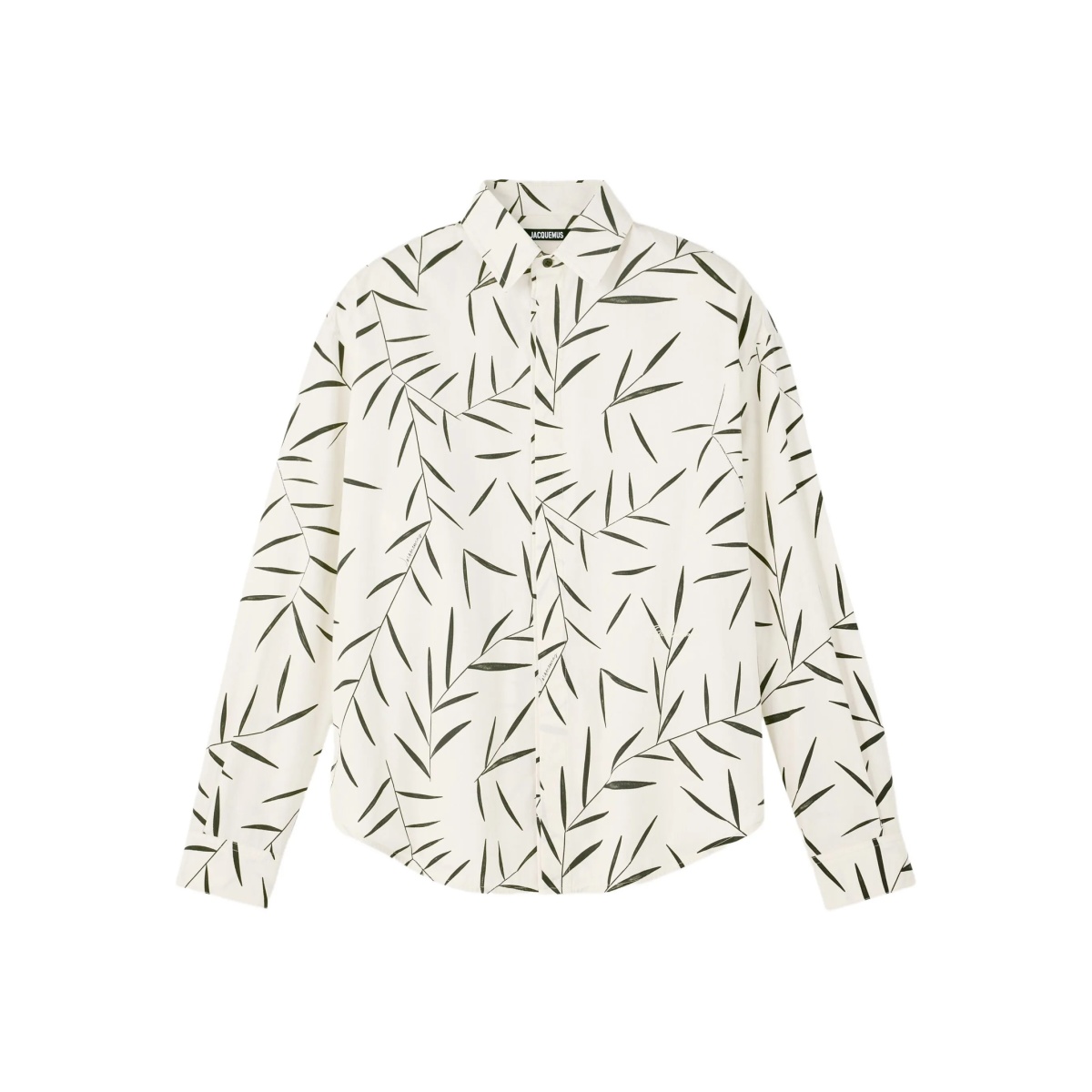 Le Simon ML leaf-print button-up shirt