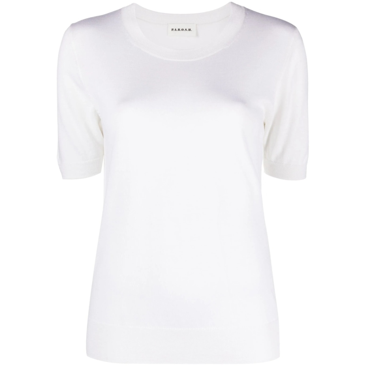 Linfa short-sleeve fine-knit top