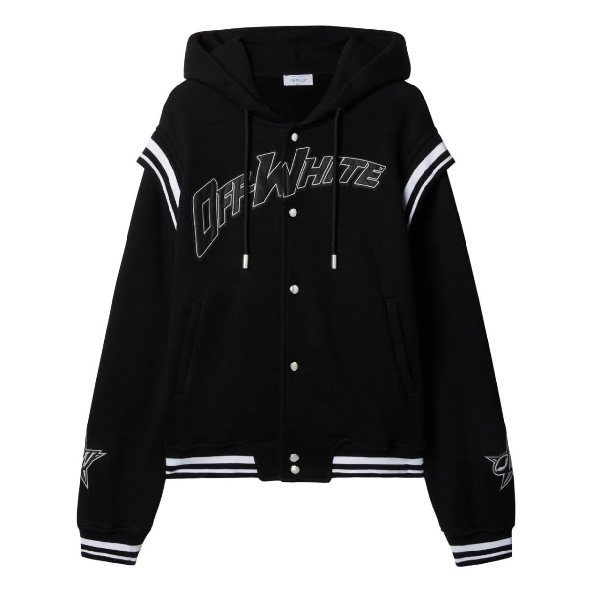 logo-appliqué bomber jacket