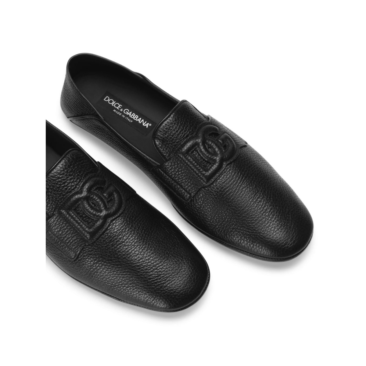logo-appliqué leather loafers - Img 5