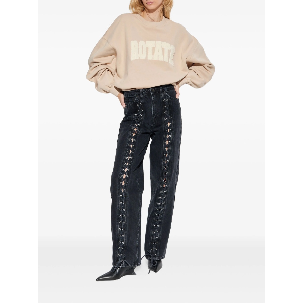 logo-appliqué sweatshirt - Img 2