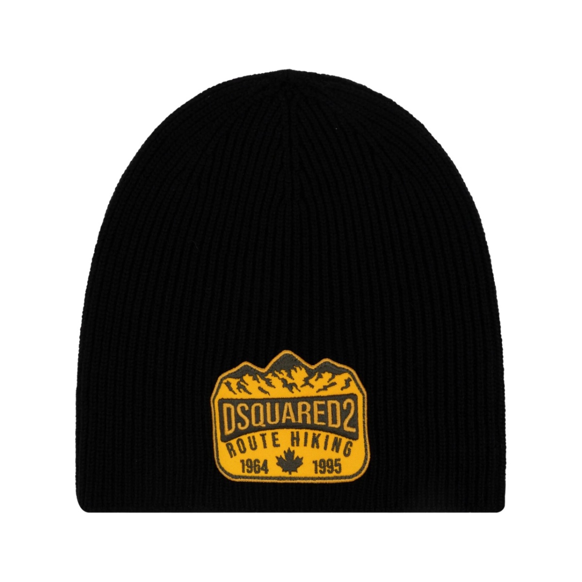 logo-appliqué wool beanie