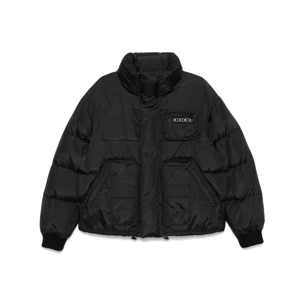 logo-appliquéd puffer jacket