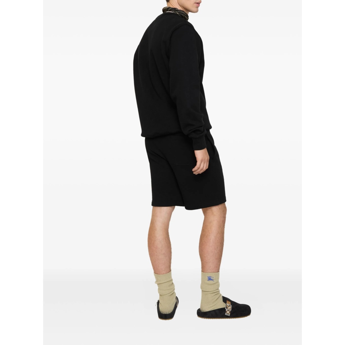 logo cotton track shorts - Img 3