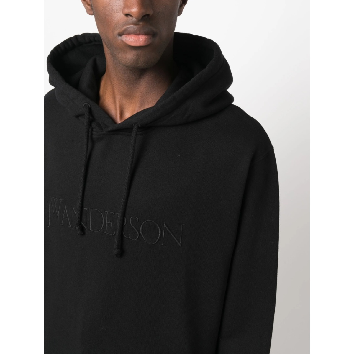 logo-embroidered cotton hoodie - Img 5