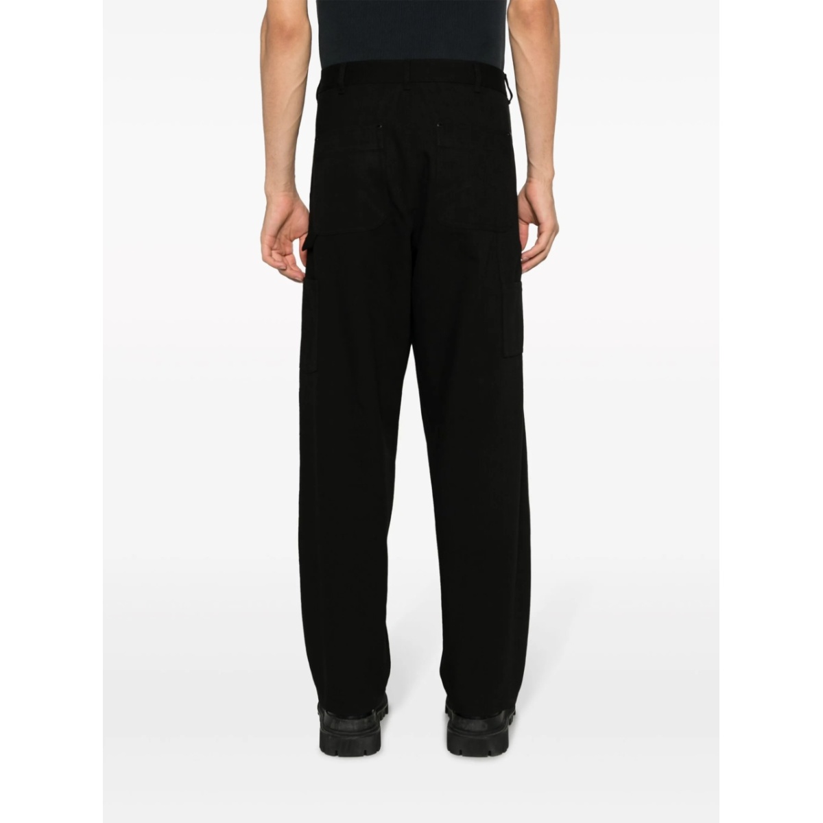 logo-embroidered cotton track pants - Img 4
