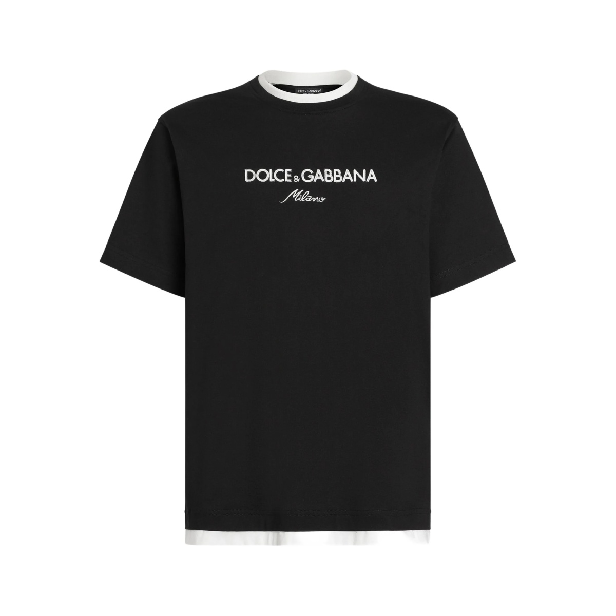 logo-embroidered T-shirt