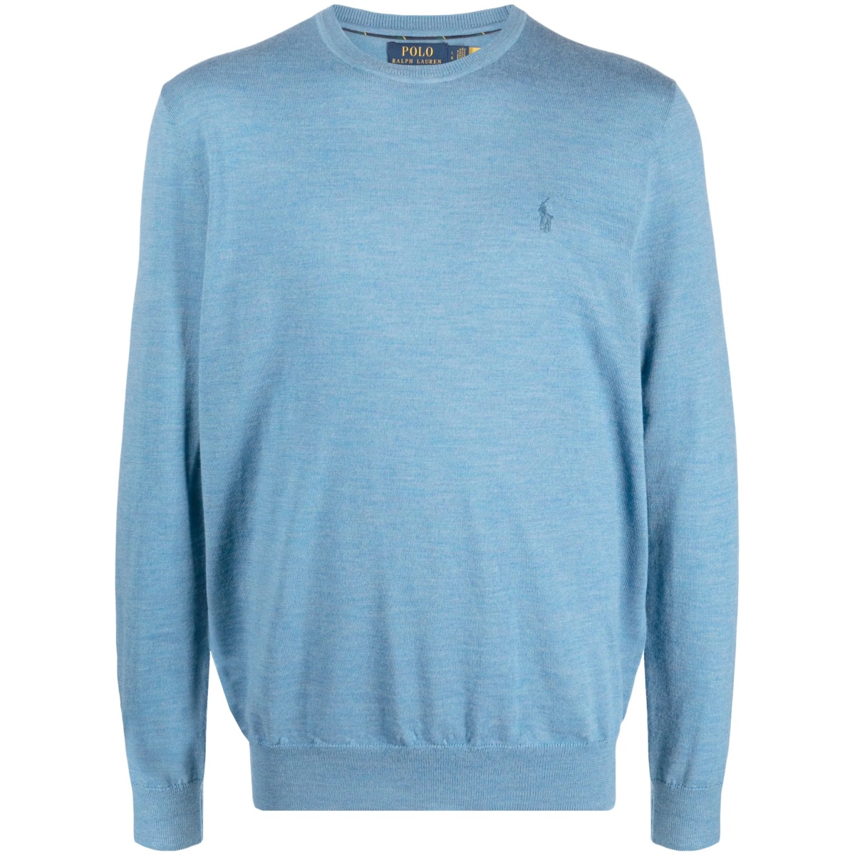 logo-embroidered wool sweatshirt