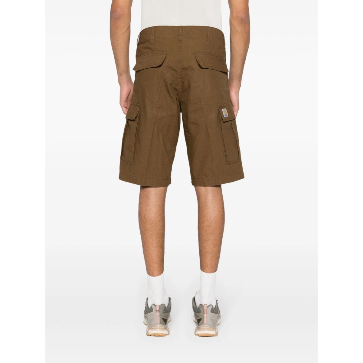 logo-patch cargo shorts - Img 4