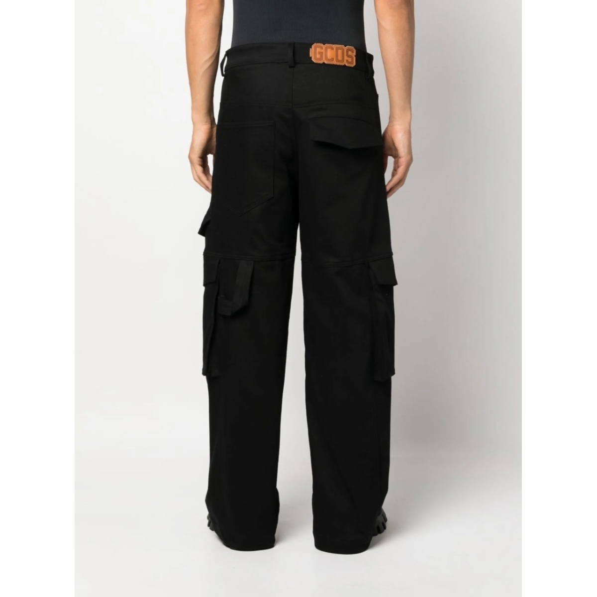 logo-patch cargo trousers - Img 4