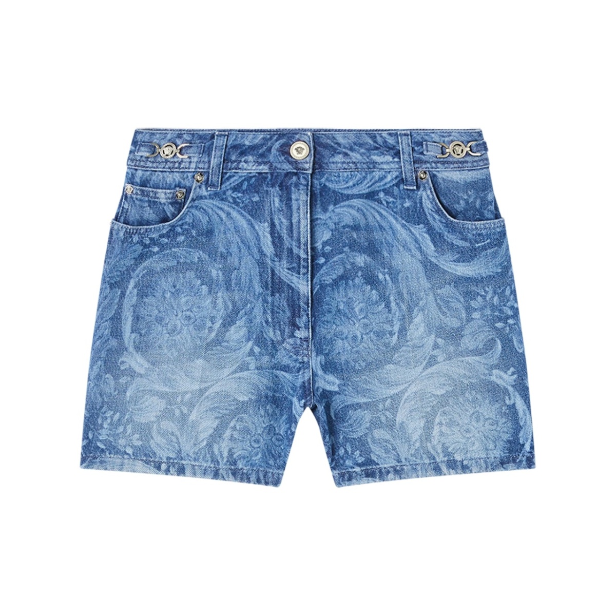 logo-patch cotton shorts