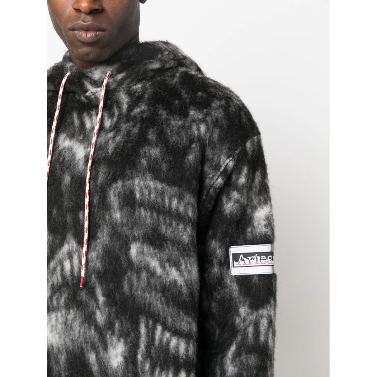 logo-patch drawstring hoodie - Img 5