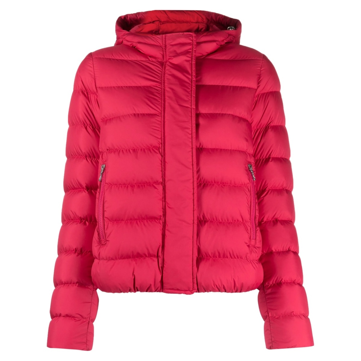 logo-patch lightweight padded jacket