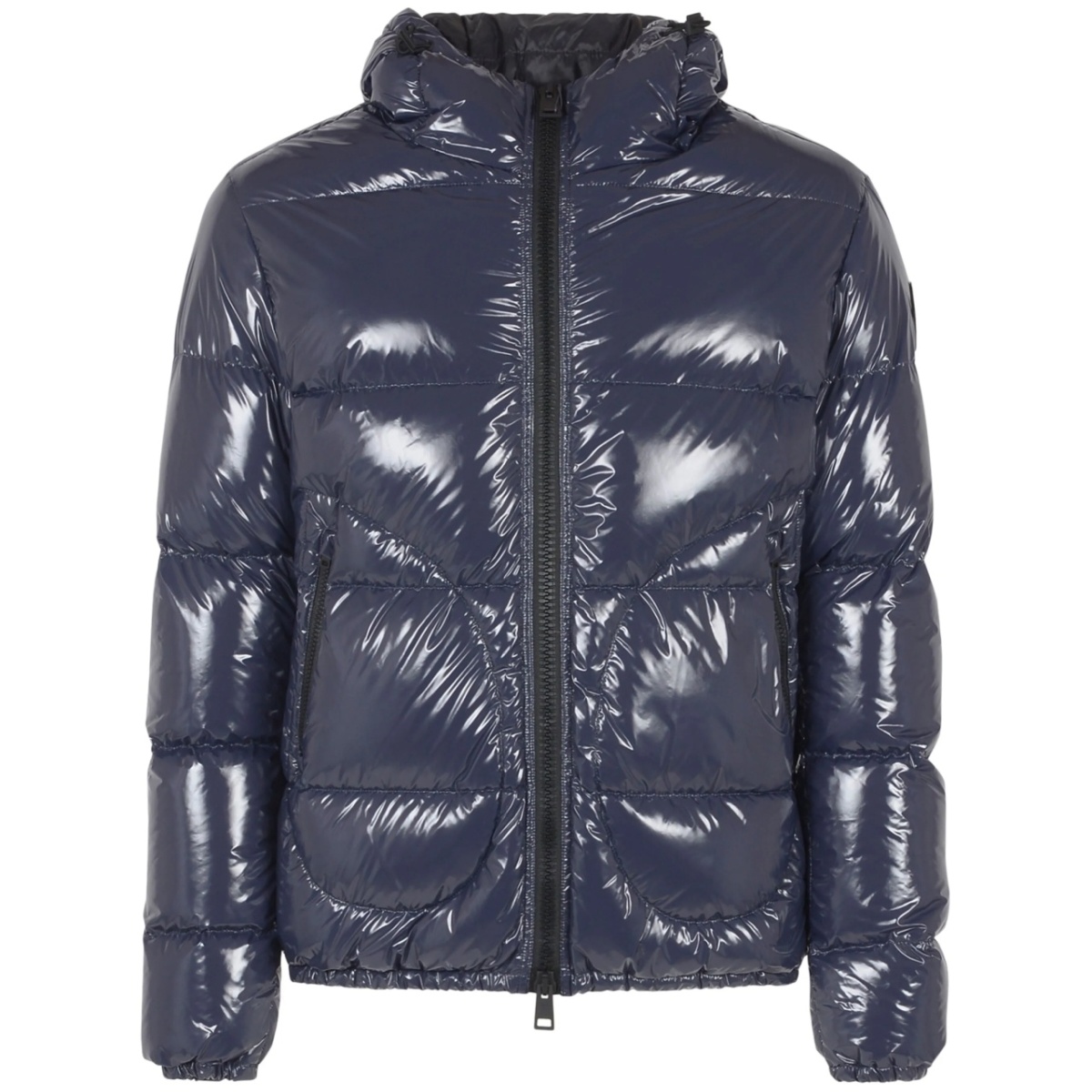 logo-patch padded jacket