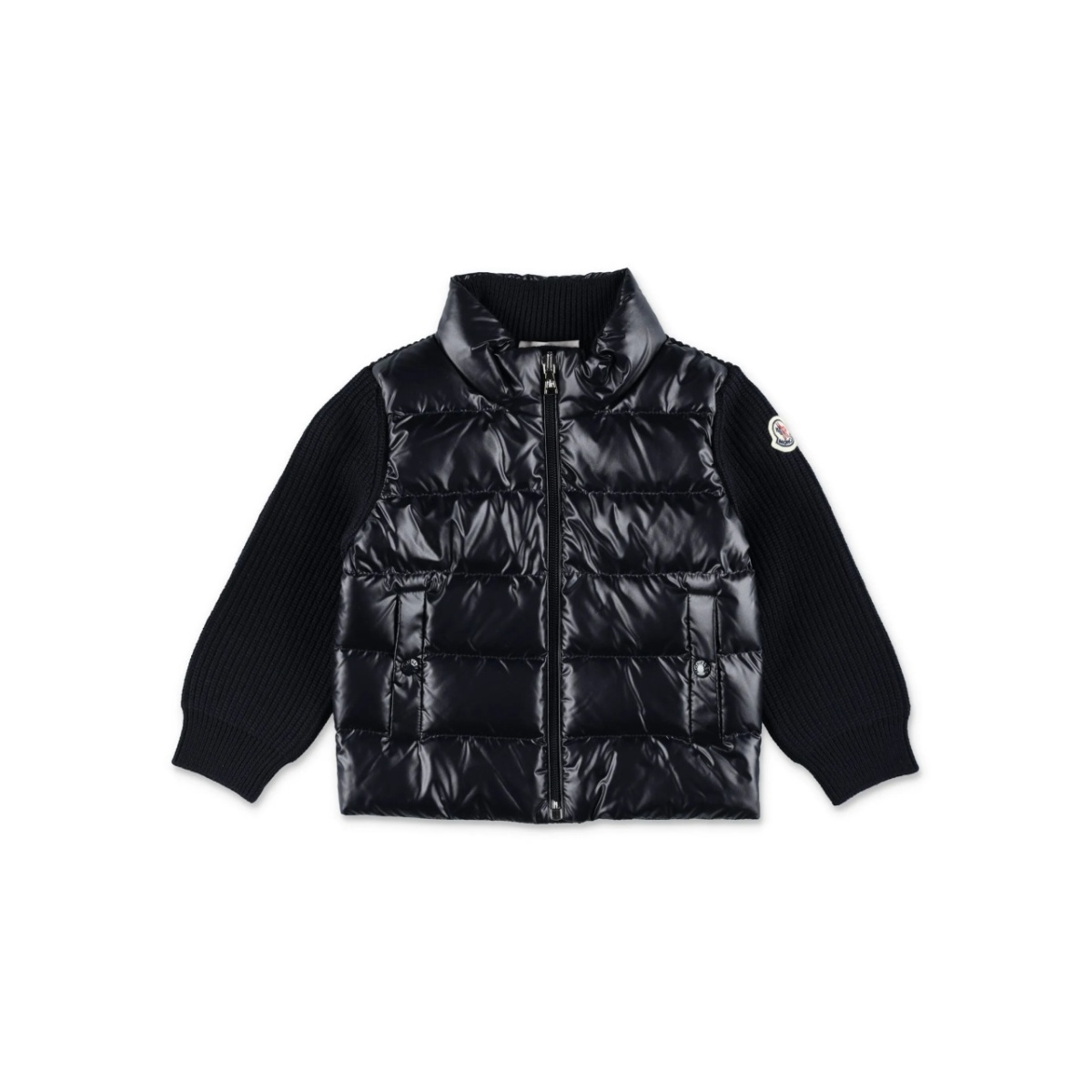 logo-patch padded jacket