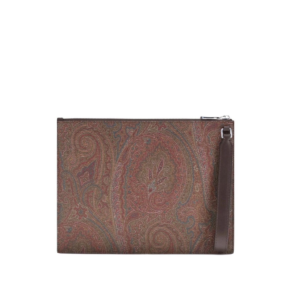logo-patch paisley-pattern pouch - Img 3