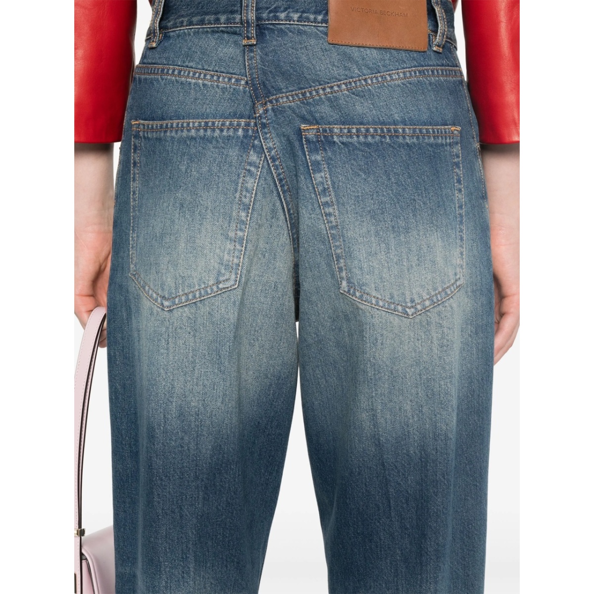 logo-patch straight jeans - Img 5