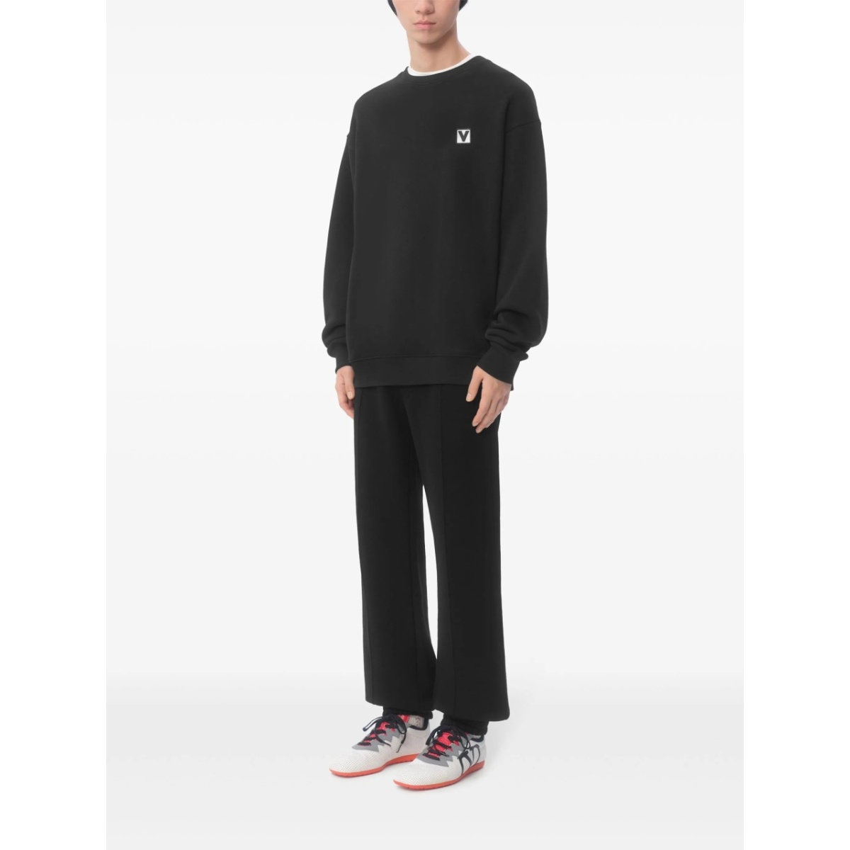 logo-patch sweatshirt - Img 2