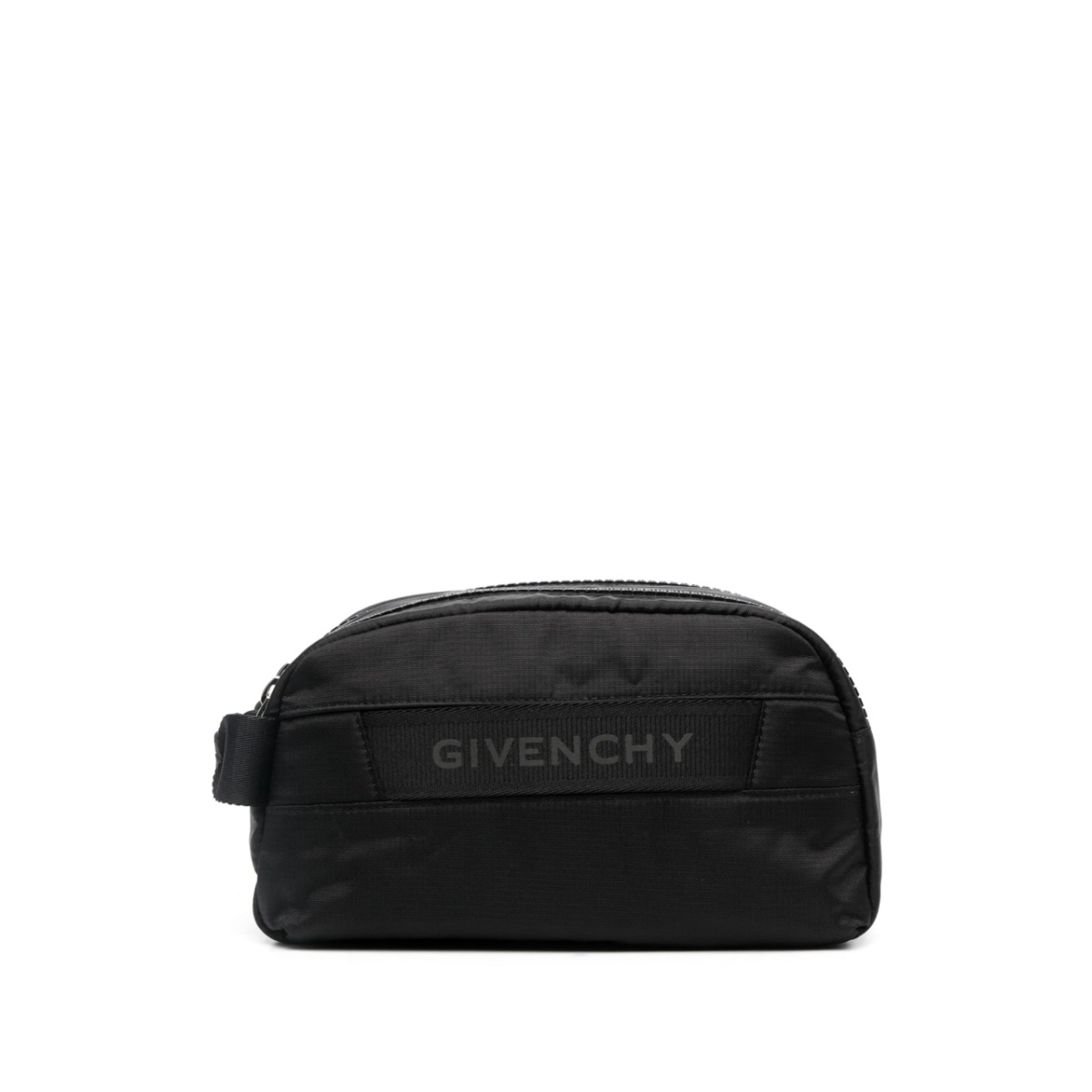 logo-patch wash bag
