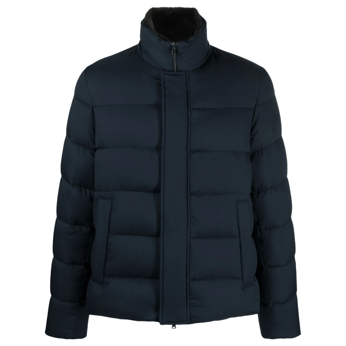 logo-plaque padded-design jacket