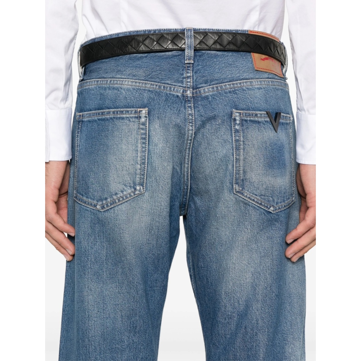 logo-plaque straight-leg jeans - Img 5