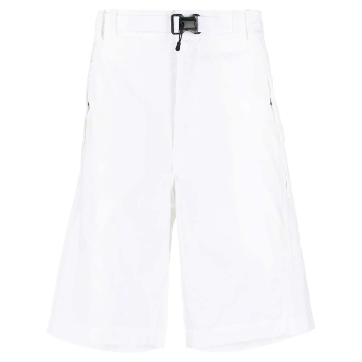 logo-print belted-waist shorts