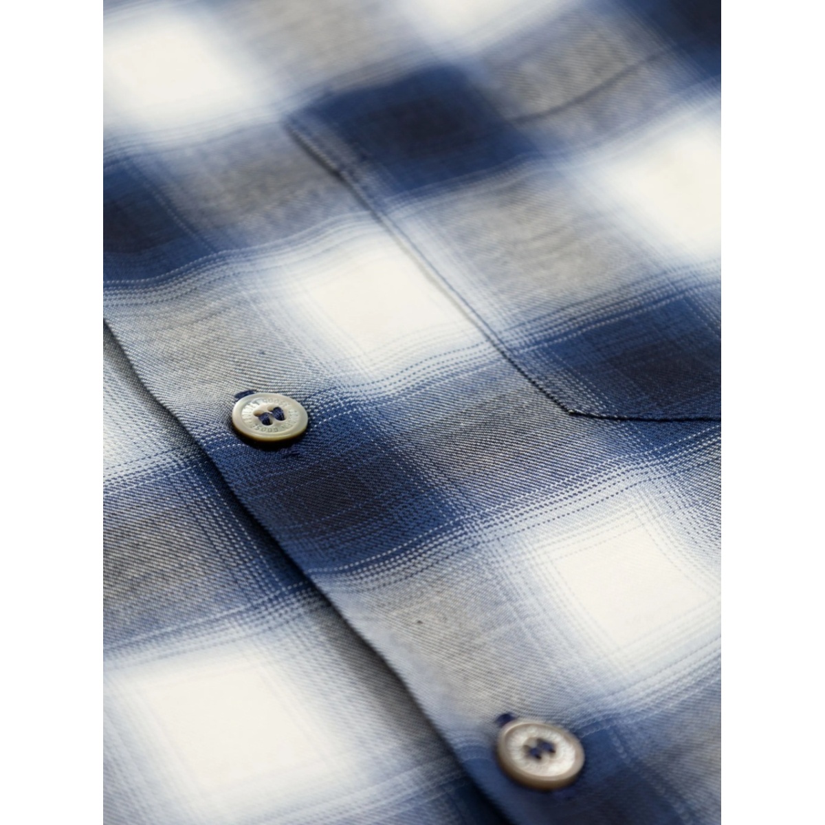 logo-print checked shirt - Img 4