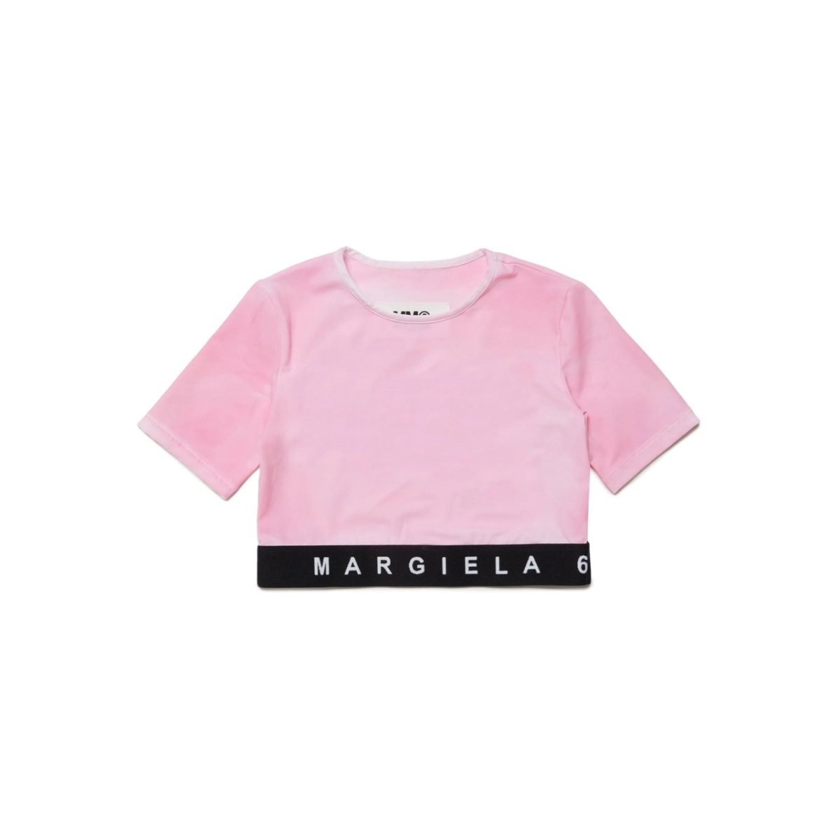logo-print distressed-finish T-shirt