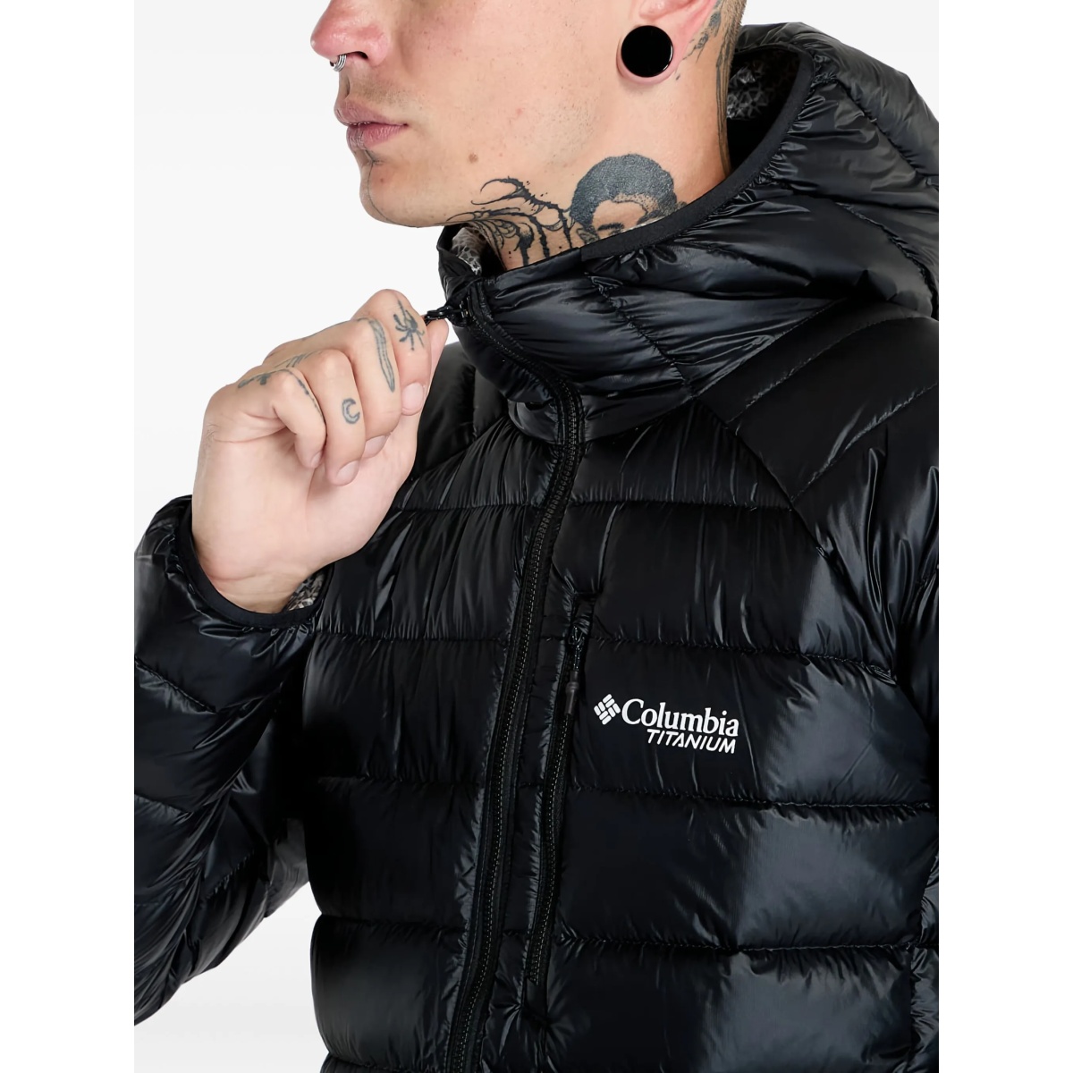 logo-print padded jacket - Img 5