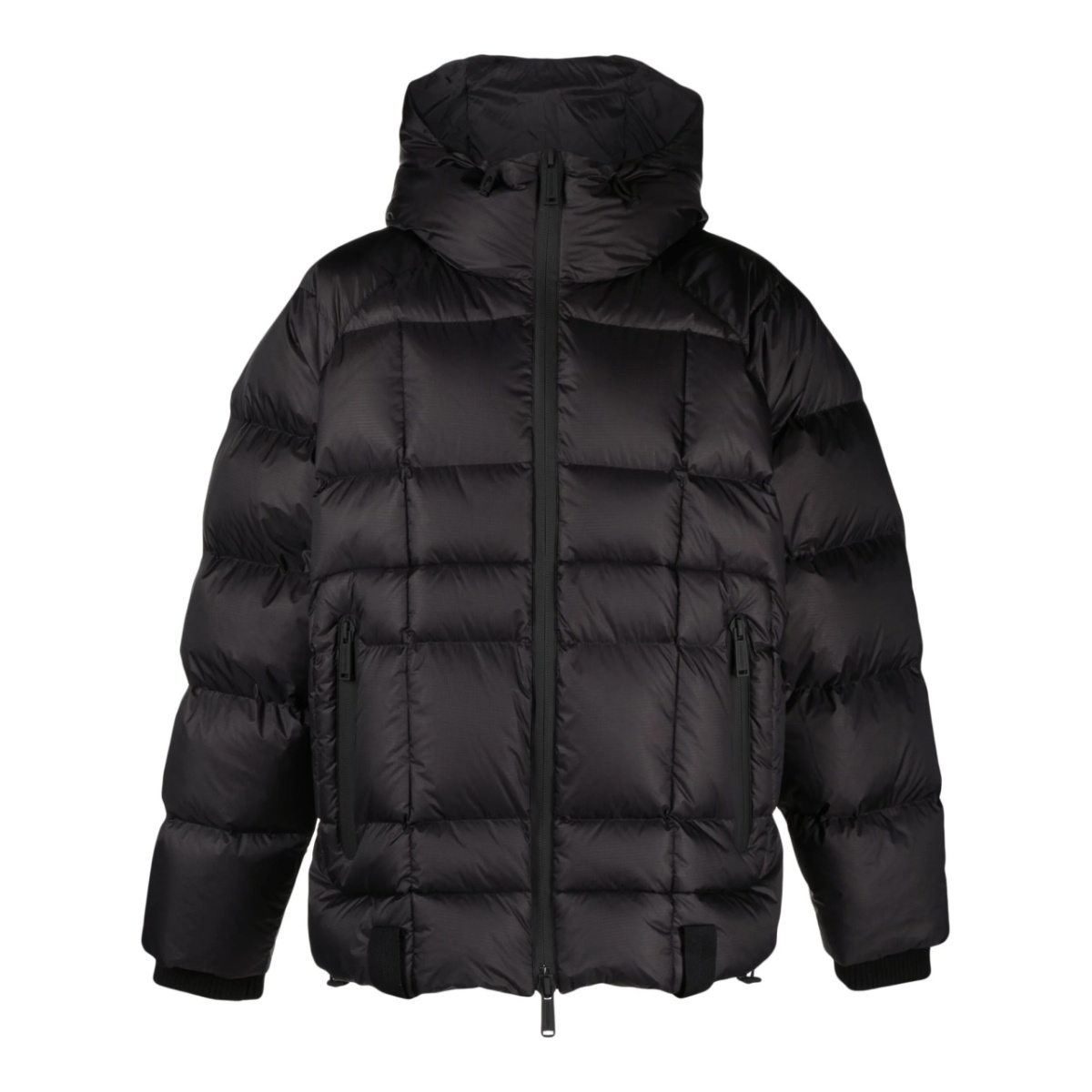 logo-print padded jacket