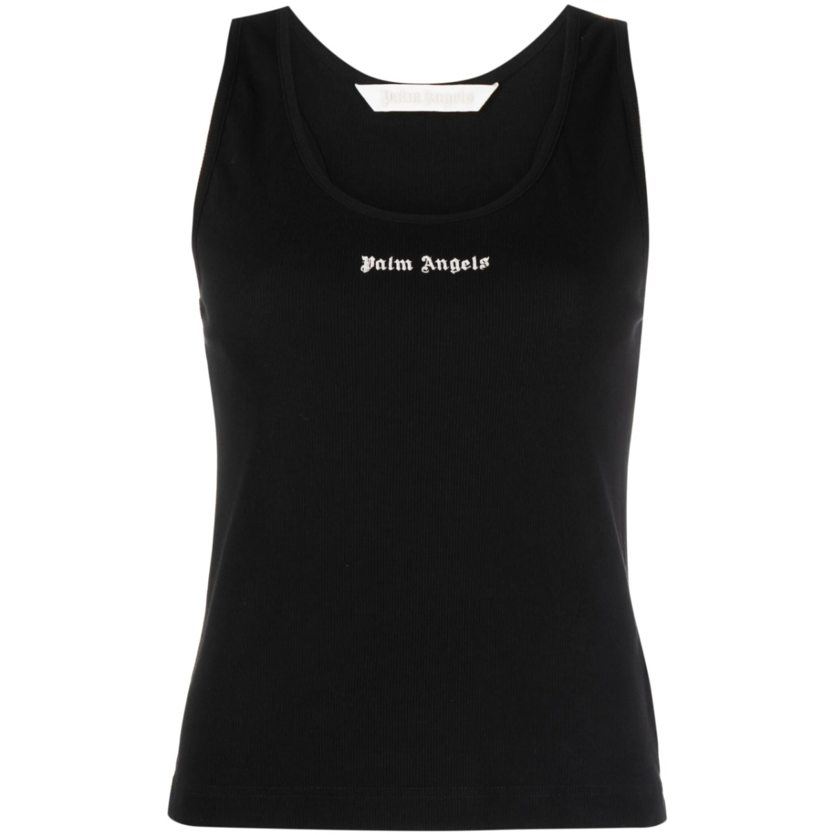 logo-print racerback top