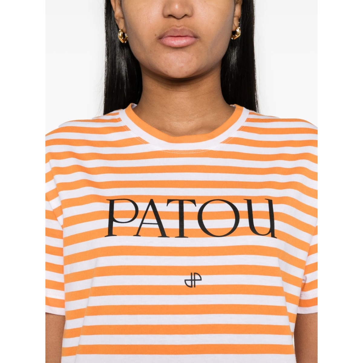 logo-print striped T-shirt - Img 5