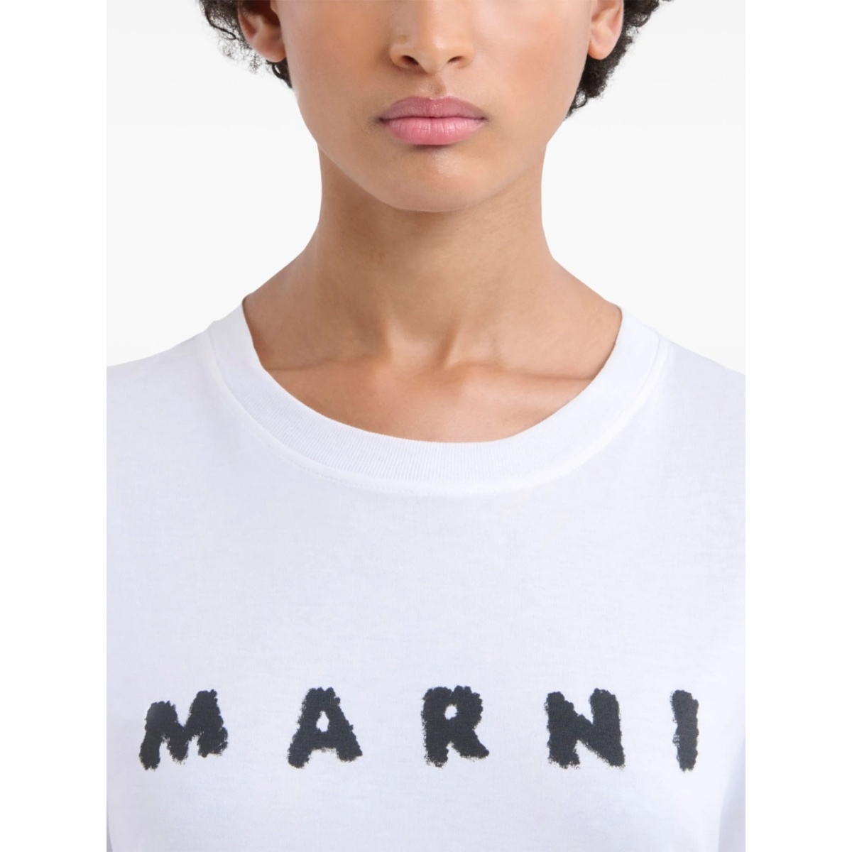 logo print T-shirt - Img 5